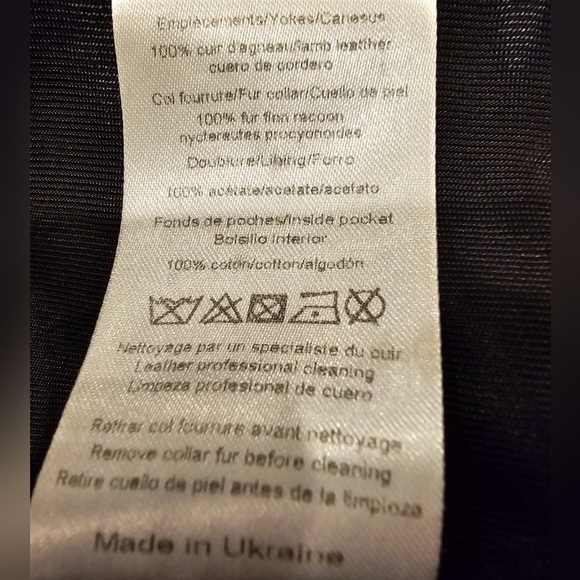 Sandro fur trimmed wool jacket,Leather detailing very dark blue removable hood M - Picture 3 of 3